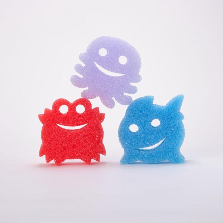 Scrub Daddy Summer Shapes 3 Count Stacked