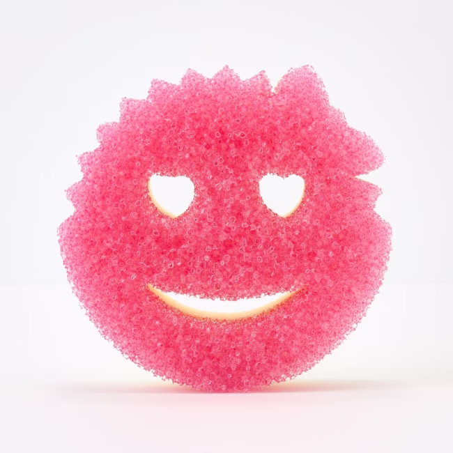 Scrub Mommy Valentine Sponge pink