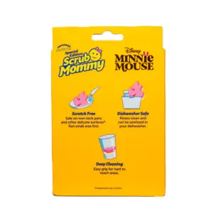 Minnie Scrub Mommy Sponge back of box
