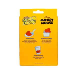 Disney Mickey Scrub Daddy Sponge Back of Box