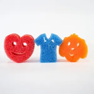 scrubs sponge bundle one heart one dog and one scrub