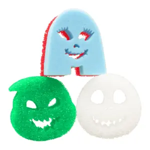 Nightmare Before Christmas Sponges 3 count out of packaging