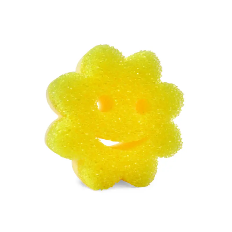 Yellow Scrub Mommy Flower out of packaging